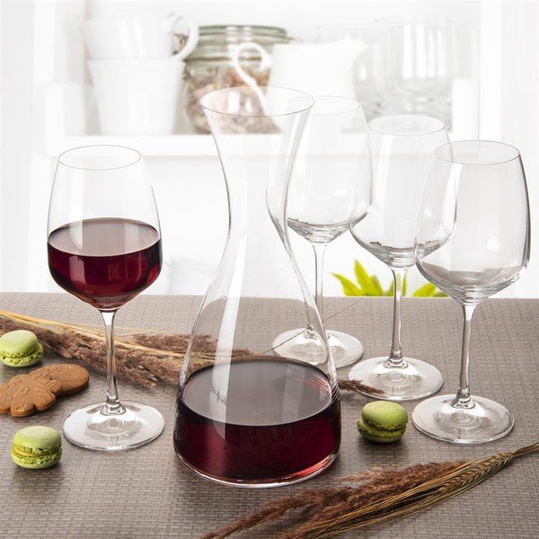 Komplet karafe in 4 kozarcev za vino Giselle - Orion-image-1