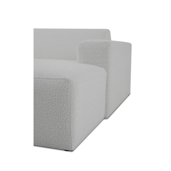 Bel modul za sedežno garnituro iz tkanine bouclé (desni kot) Roxy – Scandic-image-4