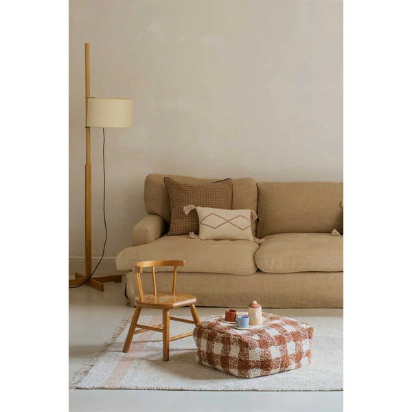 Rožnata/kremno bela pralna ročno tkana bombažna preproga 140x200 cm Gastro Rose – Lorena Canals-image-1