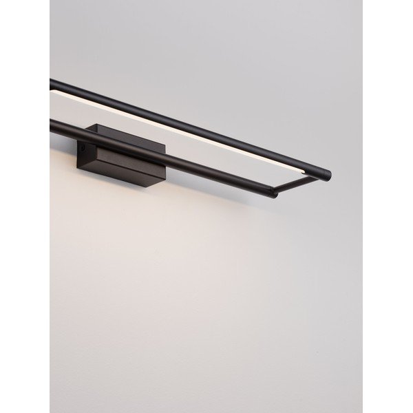 Mat črna jeklena LED stenska svetilka z upogljivo konstrukcijo Olas – Nova Luce-image-2