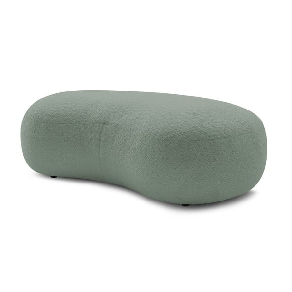 Svetlo zeleni podstavek za noge iz tkanine bouclé Saint-Germain - Bobochic Paris-image-3