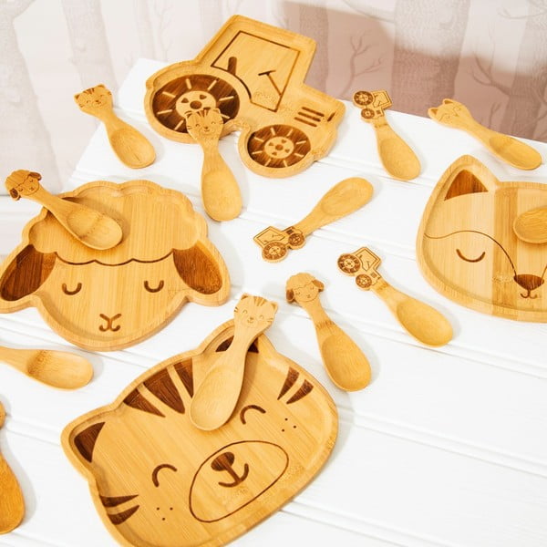 Otroški bambusov krožnik Sass & Belle Farmyard Friends Baa Baa Lamb-image-1