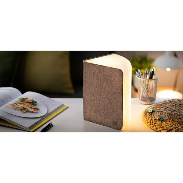 LED namizna svetilka s tekstilnim senčilom (višina 2,5 cm) – Gingko-image-3