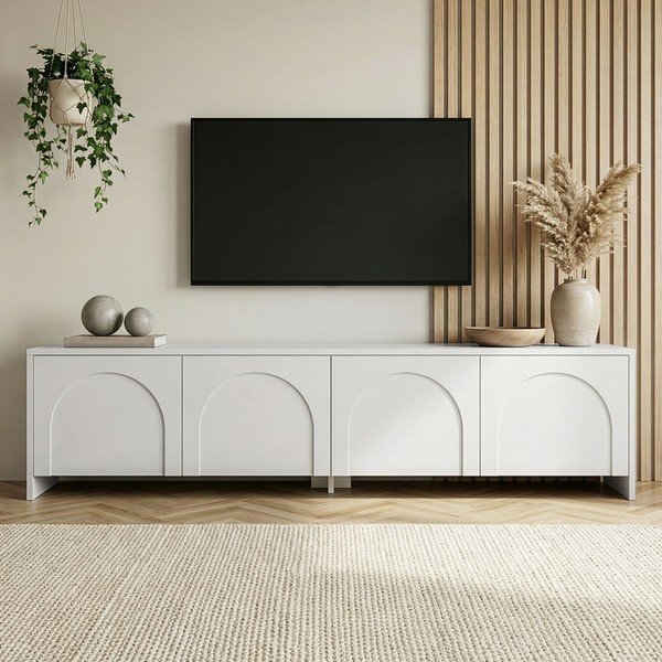 Bela TV omarica 180x45x32 cm Aurelia – Kalune Design-image-2