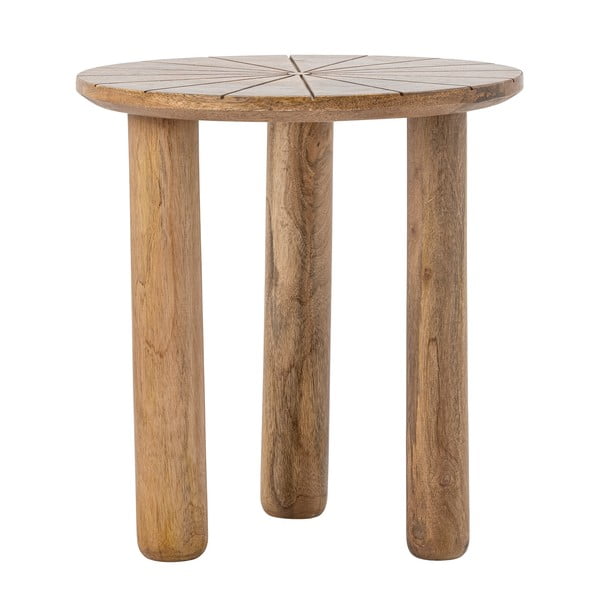Okrogla stranska mizica iz masivnega manga ø 40 cm Stella – Bloomingville-image-2