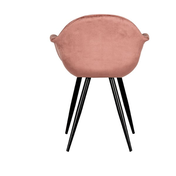 Svetlo rožnati žametni jedilni stoli v kompletu 2 ks Forli – LABEL51-image-3