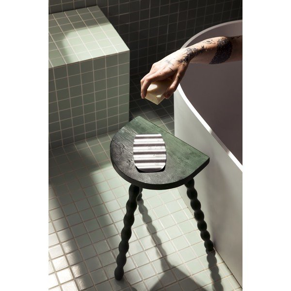 Podstavek za milo iz nerjavečega jekla v srebrni barvi Olbi – noo.ma-image-4