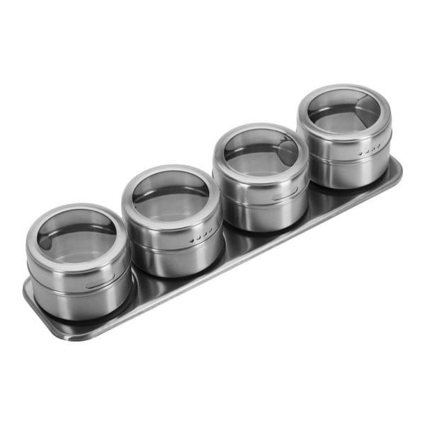 Posodice za začimbe v kompletu 4 ks s stojalom – Westmark