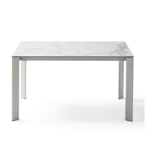 Siva zložljiva jedilna miza Lisa Blanco, dolžina 140/200 cm-image-1