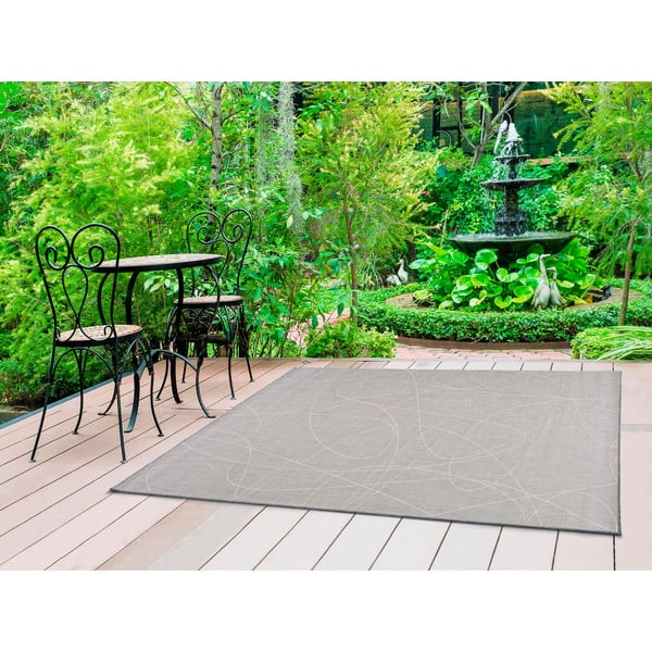 Siva zunanja preproga Universal Hibis Line, 160 x 230 cm-image-1