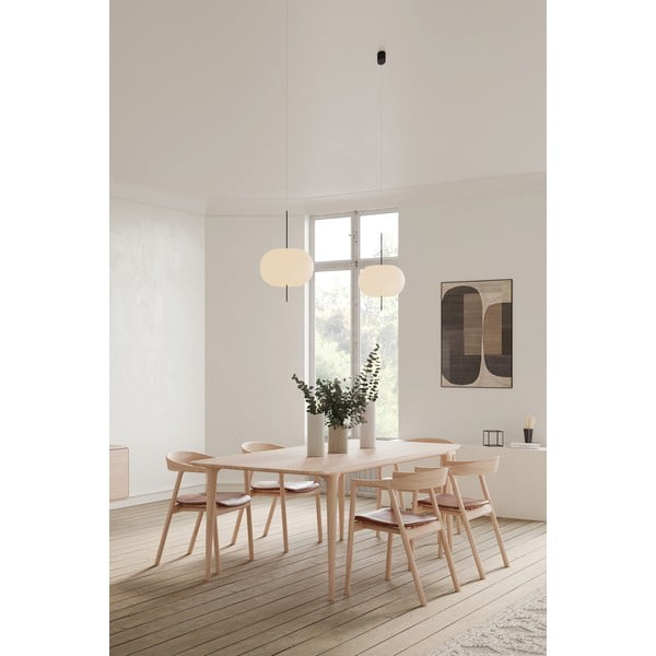 Rjav jedilni stol iz masivnega hrasta Muna – Gazzda-image-3