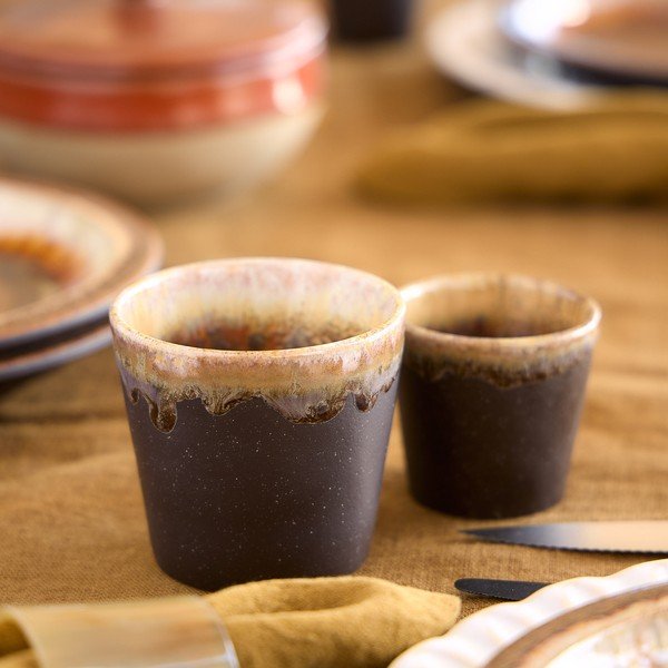 Temno rjava skodelica iz kamenine 190 ml Poterie – Casafina-image-2