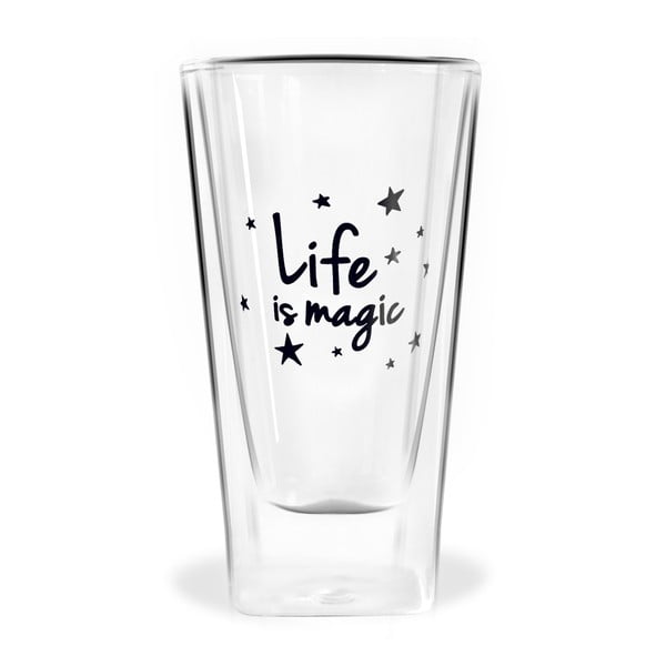 Steklo z dvojno steno Vialli Design Life Is Magic, 300 ml