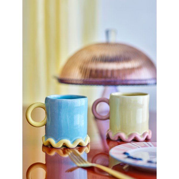 Svetlo rumene/svetlo modre keramične skodelice v kompletu 2 ks 350 ml Polly – Bloomingville-image-1