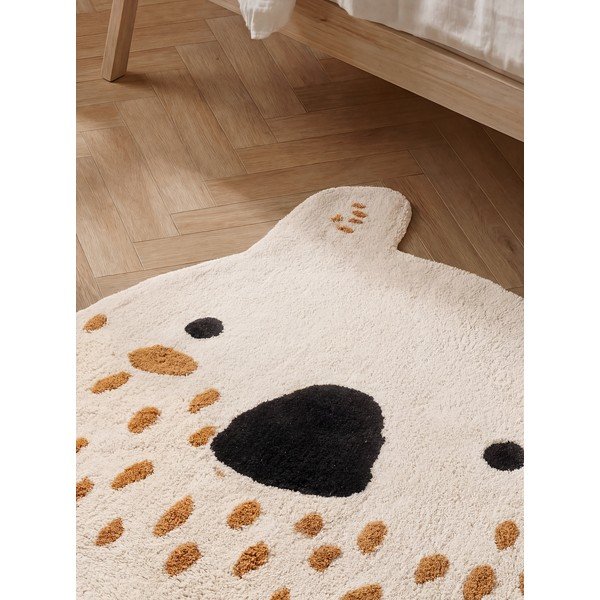 Kremno bela pralna/ročno tkana bombažna otroška preproga 120x137 cm Snuggle Nienchen – Hanse Home-image-2