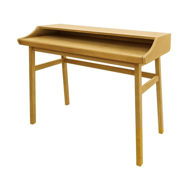 Pisarniška pisalna miza v hrastovem dekorju 44x115 cm Carteret – Woodman-image-2