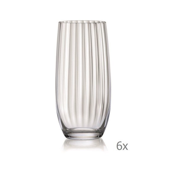 Komplet 6 kozarcev Crystalex Waterfall, 350 ml-image-1