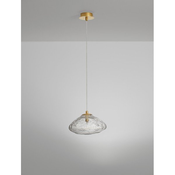 Medeninasta steklena viseča svetilka ø 26 cm King – Nova Luce-image-4