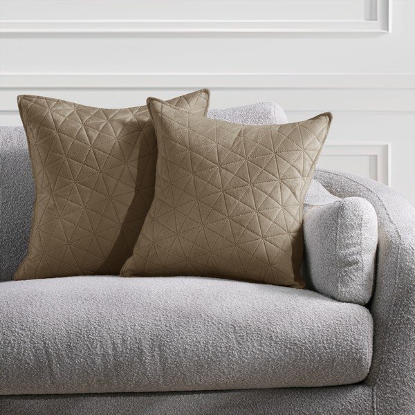 Komplet 2 bež prevlek za blazine AmeliaHome Laila, 45 x 45 cm-image-1