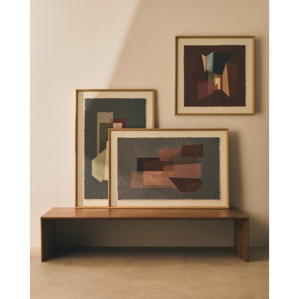 Tiskana slika z okvirjem/na platnu 60x90 cm Veluni – Kave Home-image-1