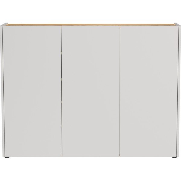 Kremno bela omarica v hrastovem dekorju 138x105x25 cm Libbiano – Germania-image-4