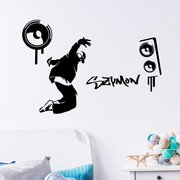 Stenska nalepka z imenom Ambiance Hip Hop-image-1