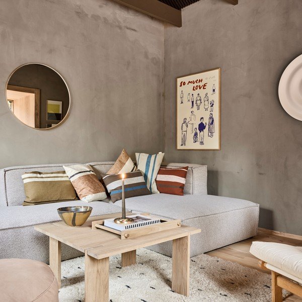 Klubska mizica iz masivnega hrasta v naravni barvi 75x75 cm Oy – OYOY Living Design-image-2