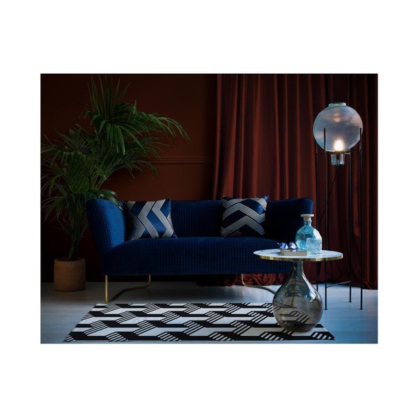 Prostostoječa svetilka iz recikliranega stekla in kovine Velvet Atelier Fume, višina 145 cm-image-2