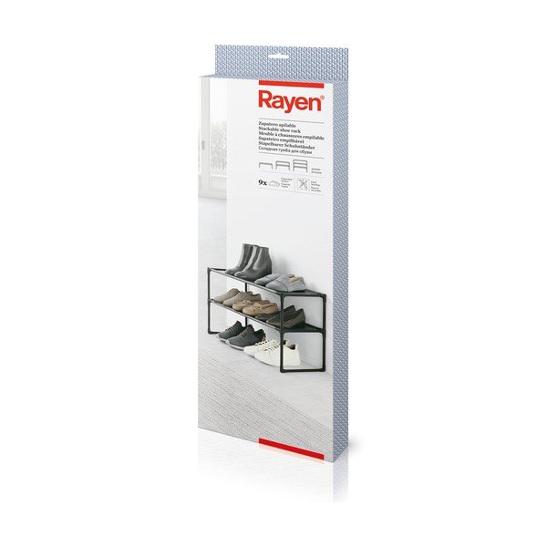 Sivo kovinsko stojalo za čevlje – Rayen-image-4