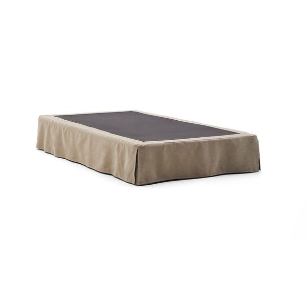 Sivorjava oblazinjena postelja brez vzglavja 90x200 cm Jaira – Kave Home