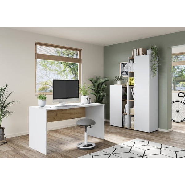 Pisalna miza z belo mizno ploščo 60x140 cm Hasselt – Germania-image-1