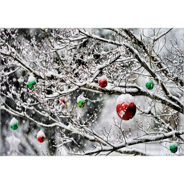 Koberec Vitaus Božično obdobje Zunanje krogle, 50 x 80 cm