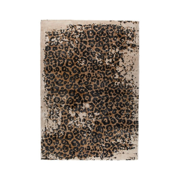 Črno-bež preproga Dutchbone Satwa, 170 x 240 cm