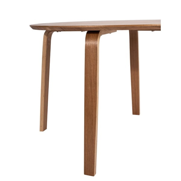 Okrogla jedilna miza iz hrastovega dekorja ø 110 cm Lana - Bonami Essentials-image-2