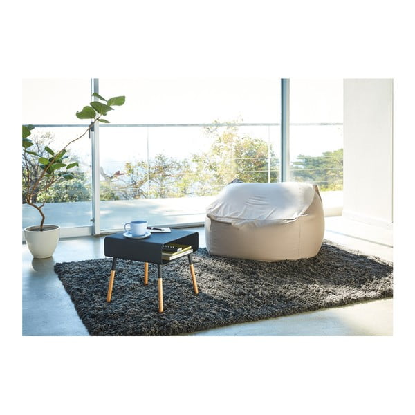 Črna klubska mizica YAMAZAKI, višina 35 cm-image-2