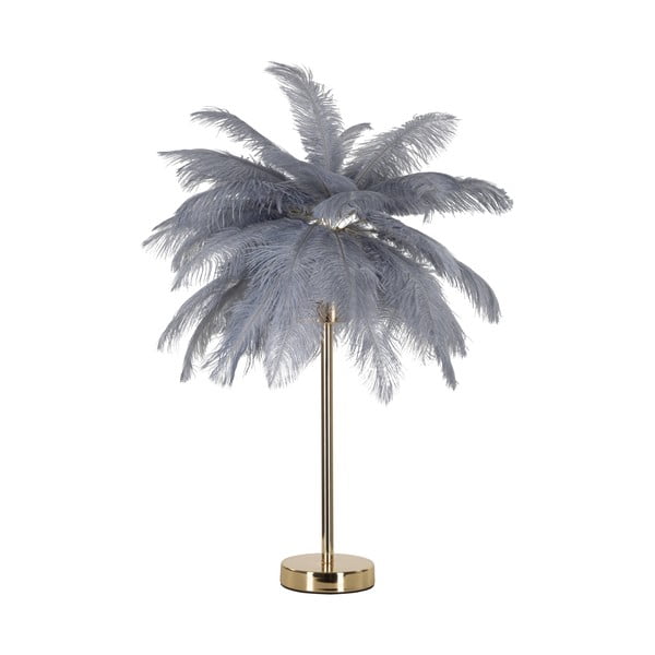 Siva/zlata namizna svetilka (višina 55 cm) Palm – Mauro Ferretti