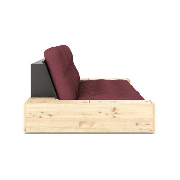 Bordo rdeča raztegljiva sedežna garnitura 244 cm Base – Karup Design-image-3