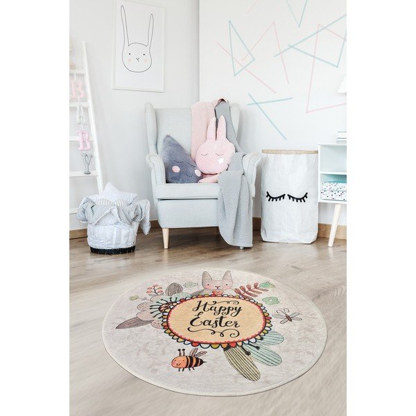 Otroška nedrseča preproga Conceptum Hypnose Baby Rabbit, ø 140 cm-image-1