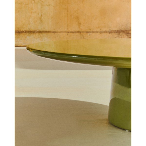 Betonska okrogla vrtna klubska mizica ø 110 cm Albanella – Kave Home-image-2