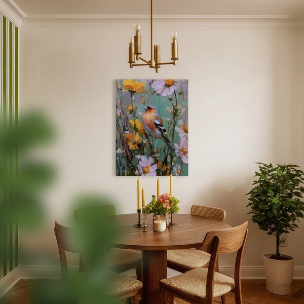 Tiskana slika z okvirjem 60x80 cm Fringilla – Styler-image-2