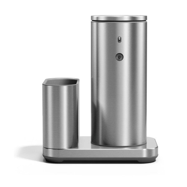 Kovinsko avtomatsko držalo za detergent v srebrni barvi – simplehuman-image-3