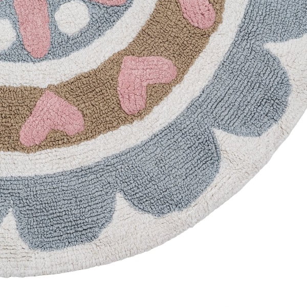 Bombažna otroška preproga ø 100 cm Flower – Ixia-image-4