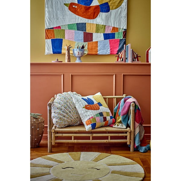 Bež-jantarna volnena otroška preproga ø110 cm Sun – Bloomingville Mini-image-2