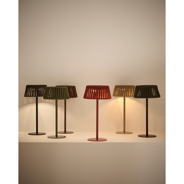 LED namizna/prenosljiva zunanja svetilka s solarnim panelom (višina 30 cm) Aldet – Kave Home-image-4