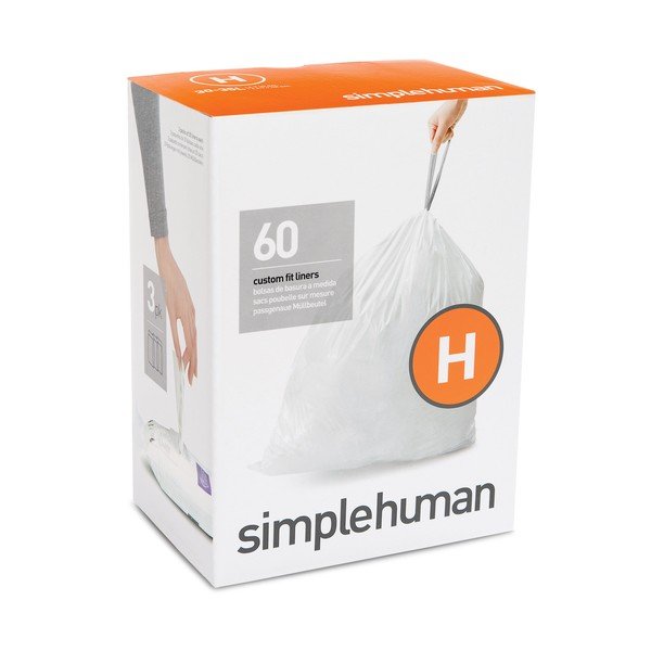 Vrečke za smeti 60 ks z zateznim trakom 35 l H – simplehuman