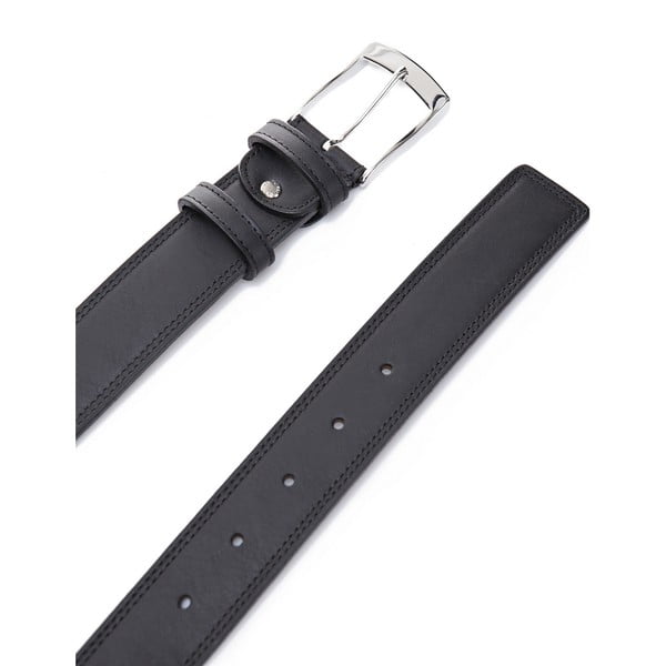 Usnjeni pas Elegantna črna, 130 cm-image-2