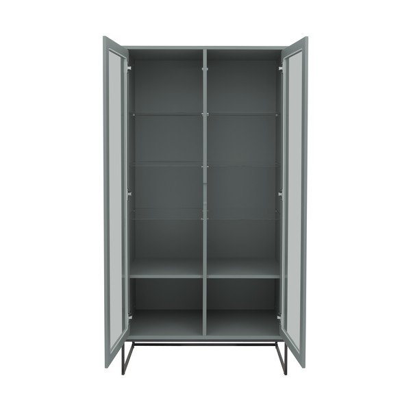 Sivo-zelena vitrina 90x178 cm Lipp - Tenzo-image-4