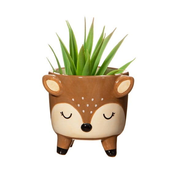 Kamnit okrasni cvetlični lonec Deer – Sass & Belle-image-1