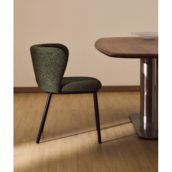 Zelen oblazinjen jedilni stol Ciselia – Kave Home-image-1