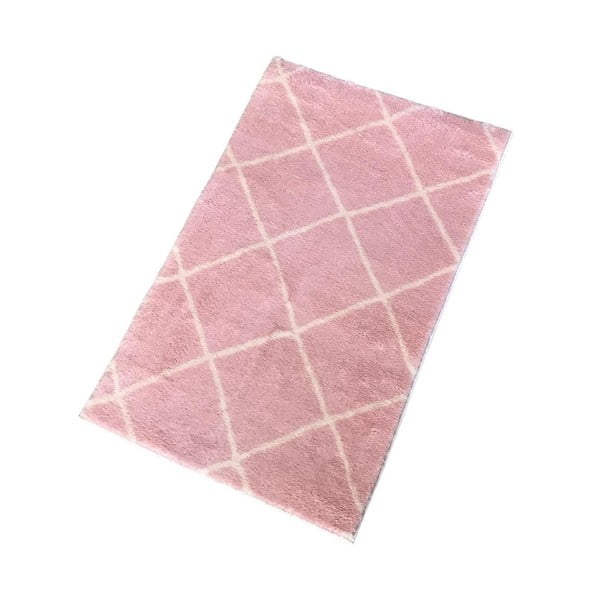 Rožnata kopalniška preproga 50x80 cm Diamond – Mila Home